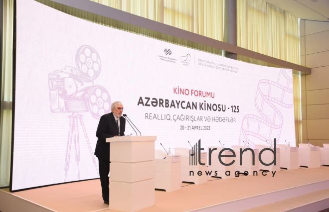 В Центре Гейдара Алиева открылся кинофорум Азербайджанское кино  125 Реальность, вызовы и цели Азербайджан Баку 20 апреля 2023